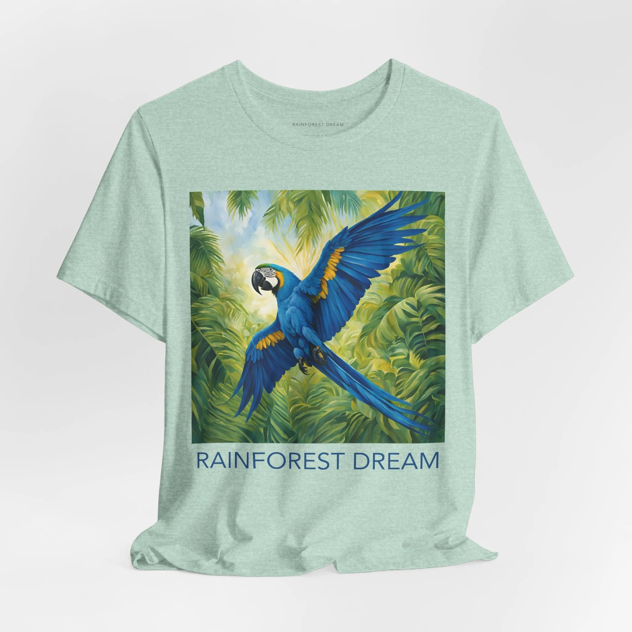 Swooping Blue Macaw Tee