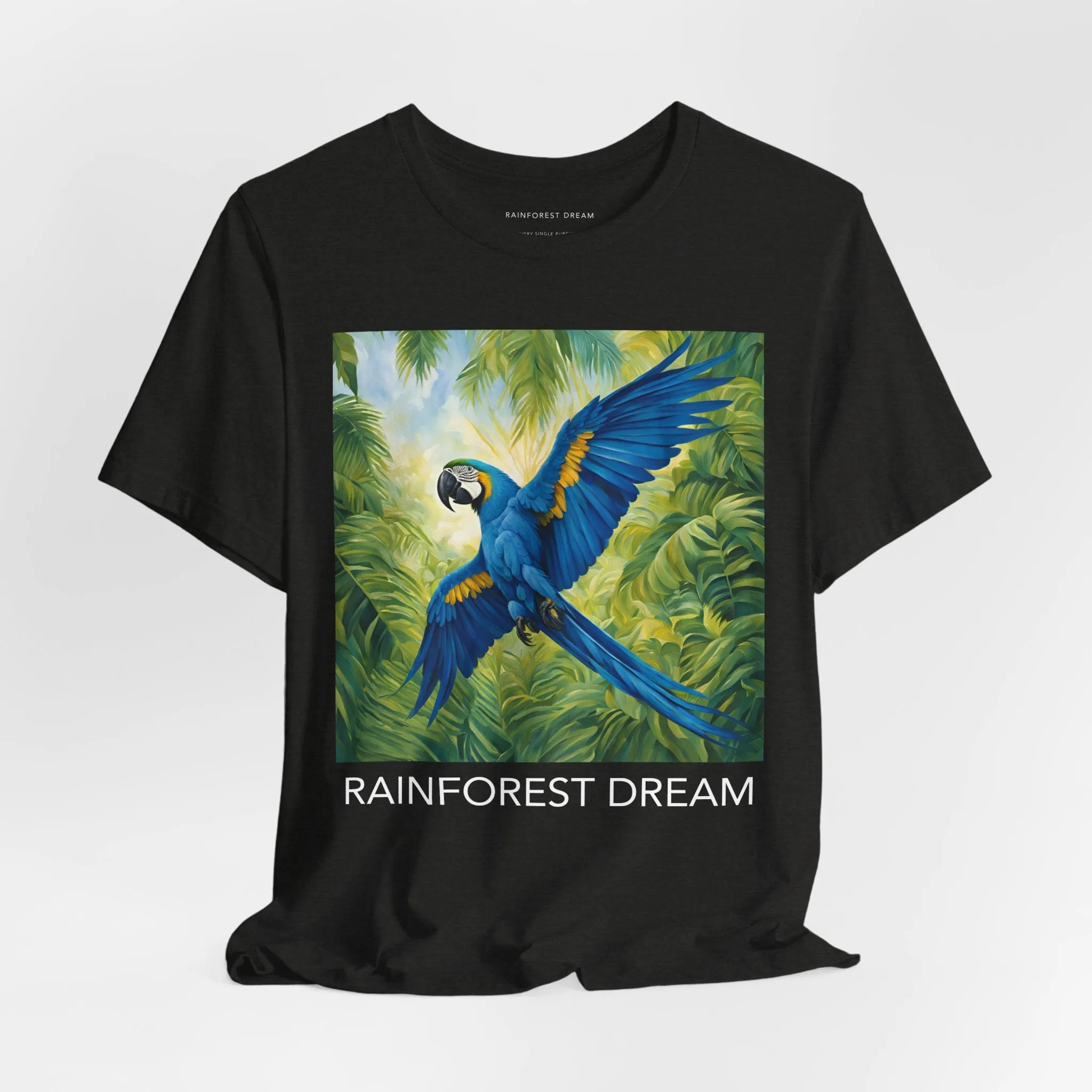 Swooping Blue Macaw Tee