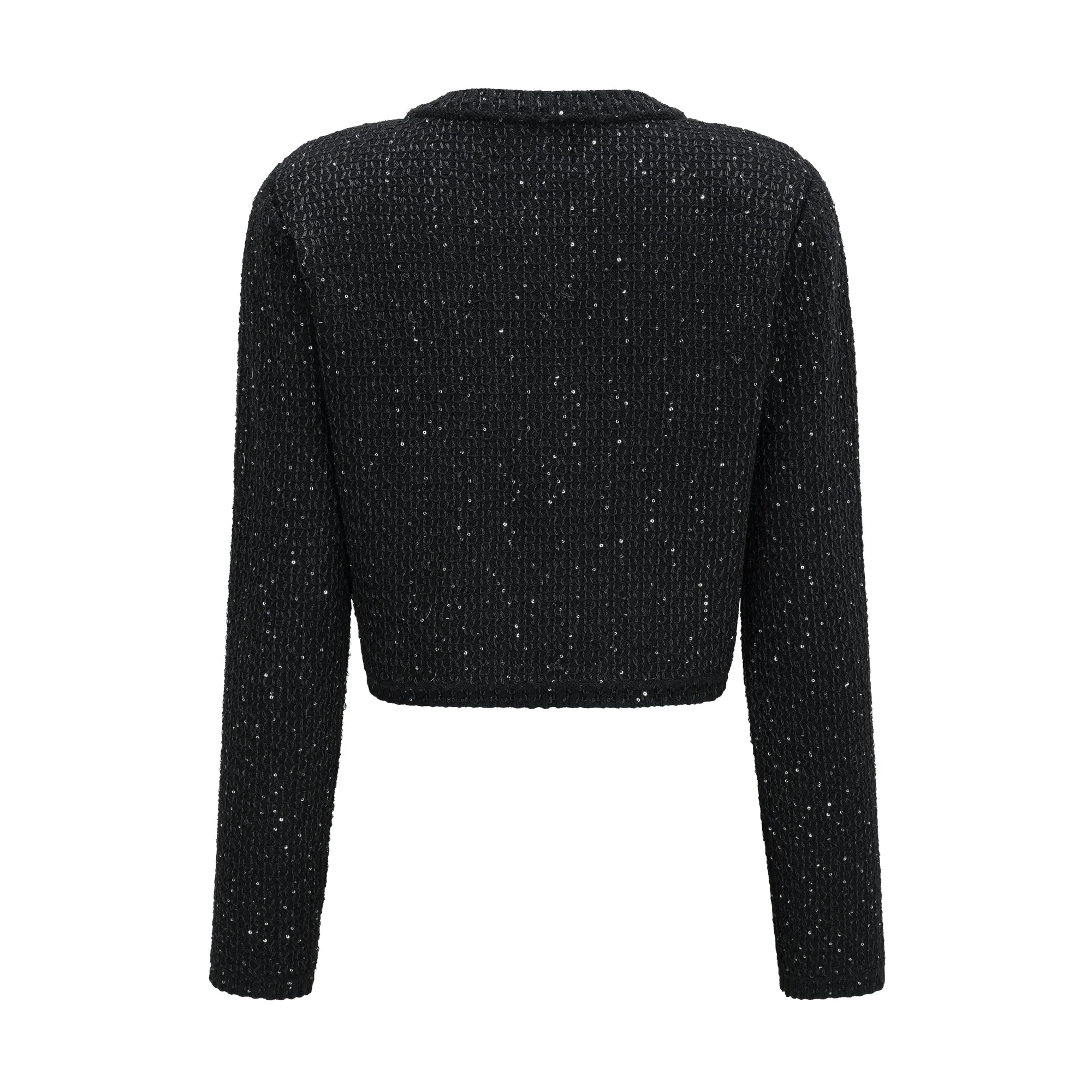 Sylvestra knitted cropped jacket & skirt matching set