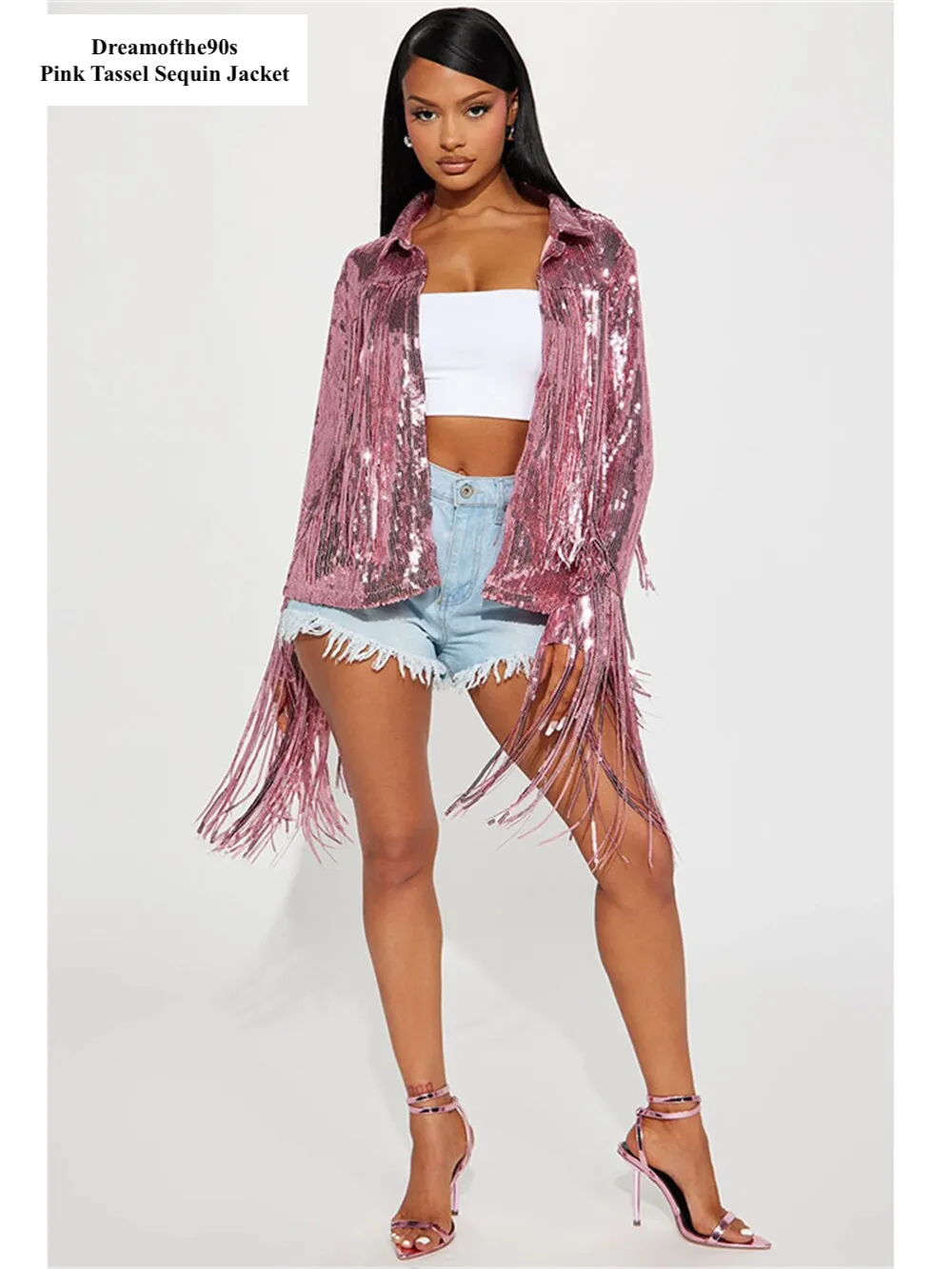 Tassel Sequins Jacket | Dreamofthe90s