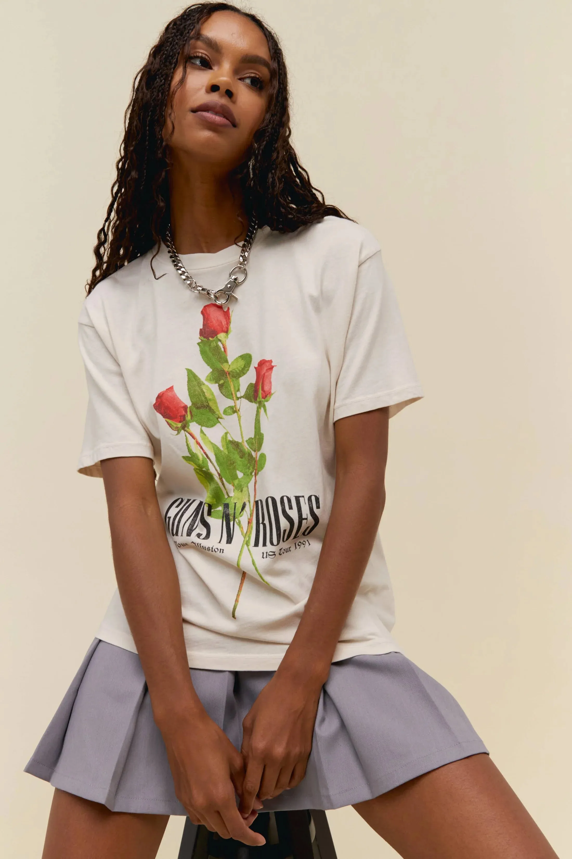 The Guns N' Roses Use Your Illusion Roses Weekend Tee by Daydreamer
