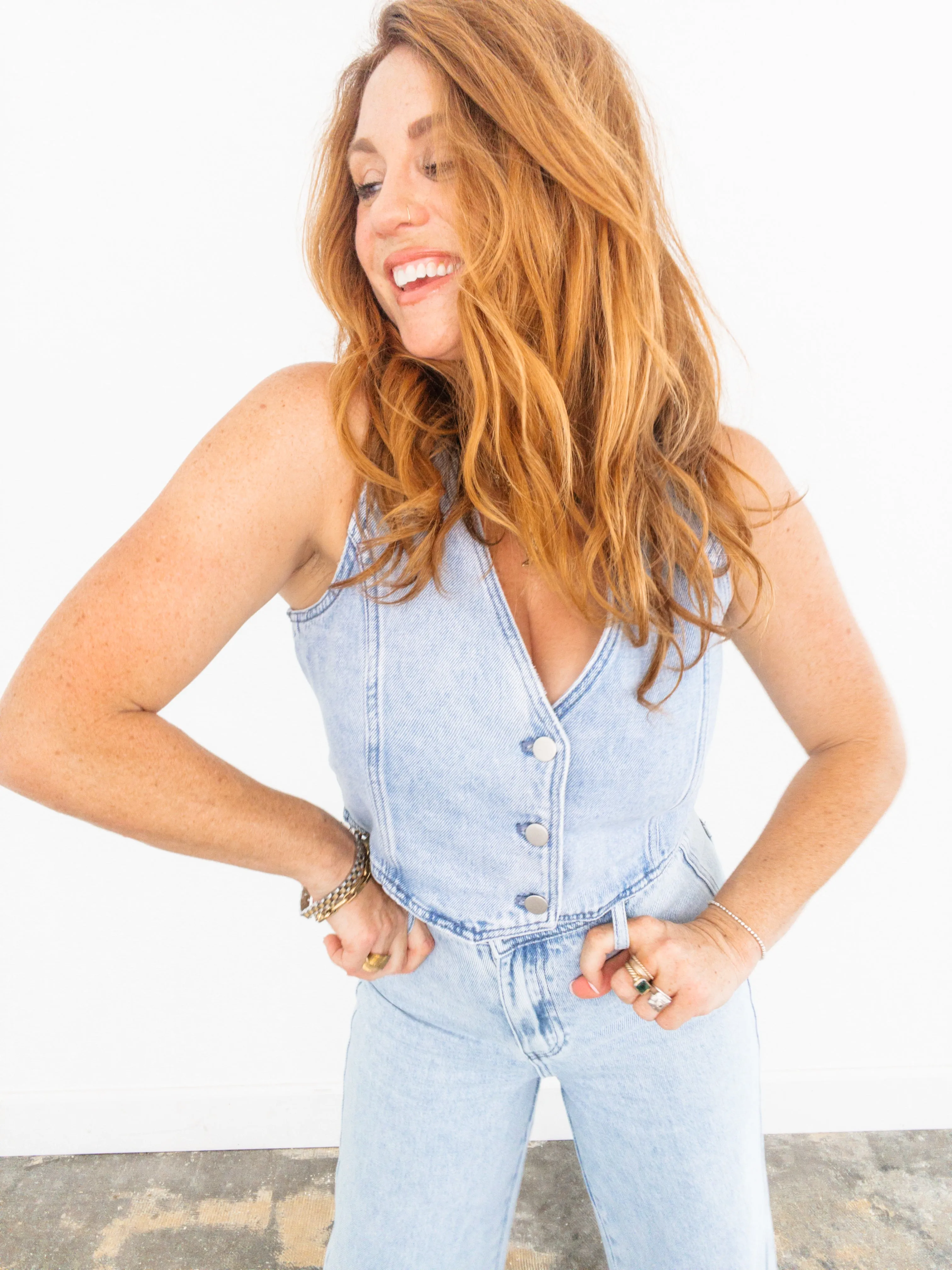 The Richie Denim Crop Pant