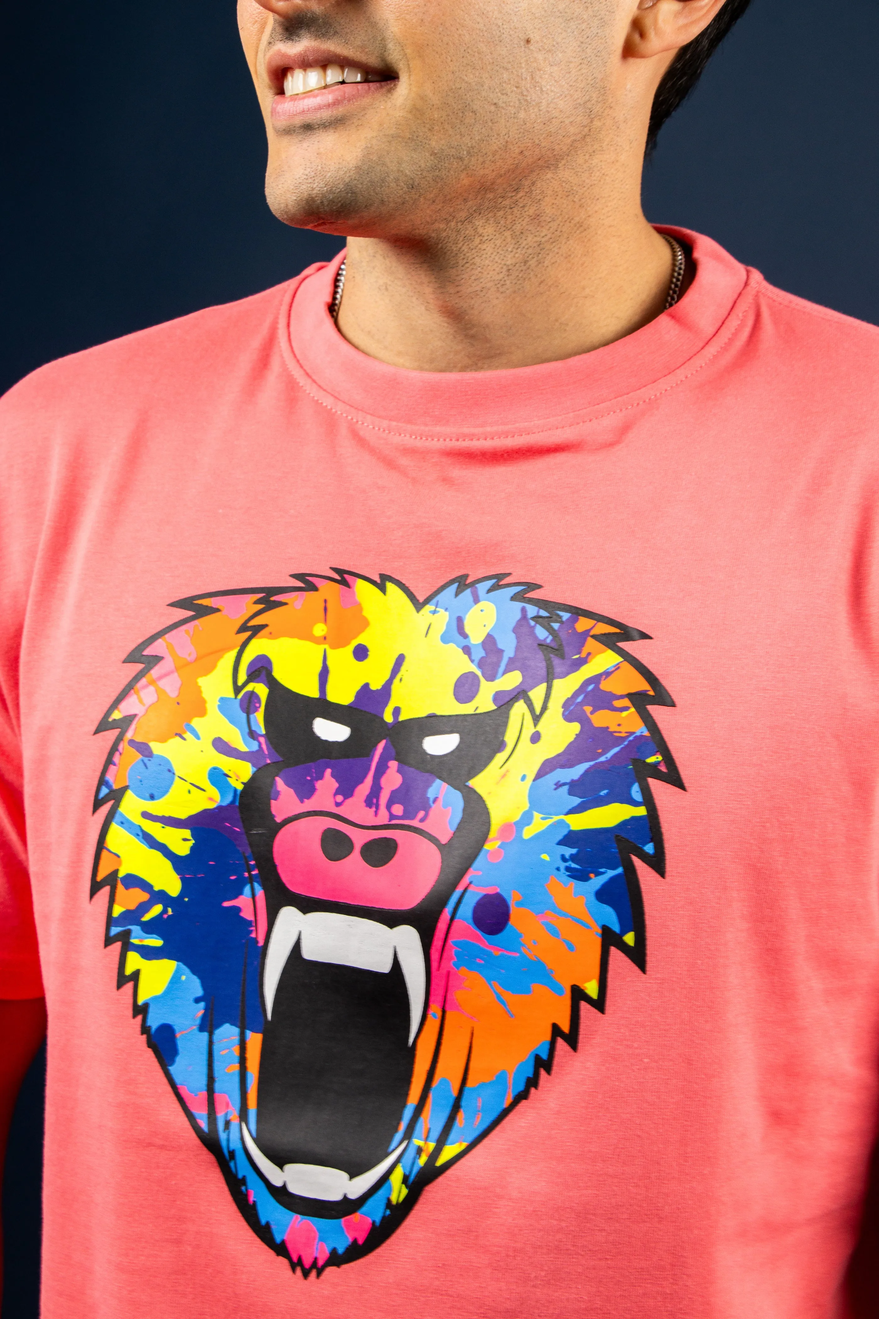 TIE DYE CORAL TEE PRINT