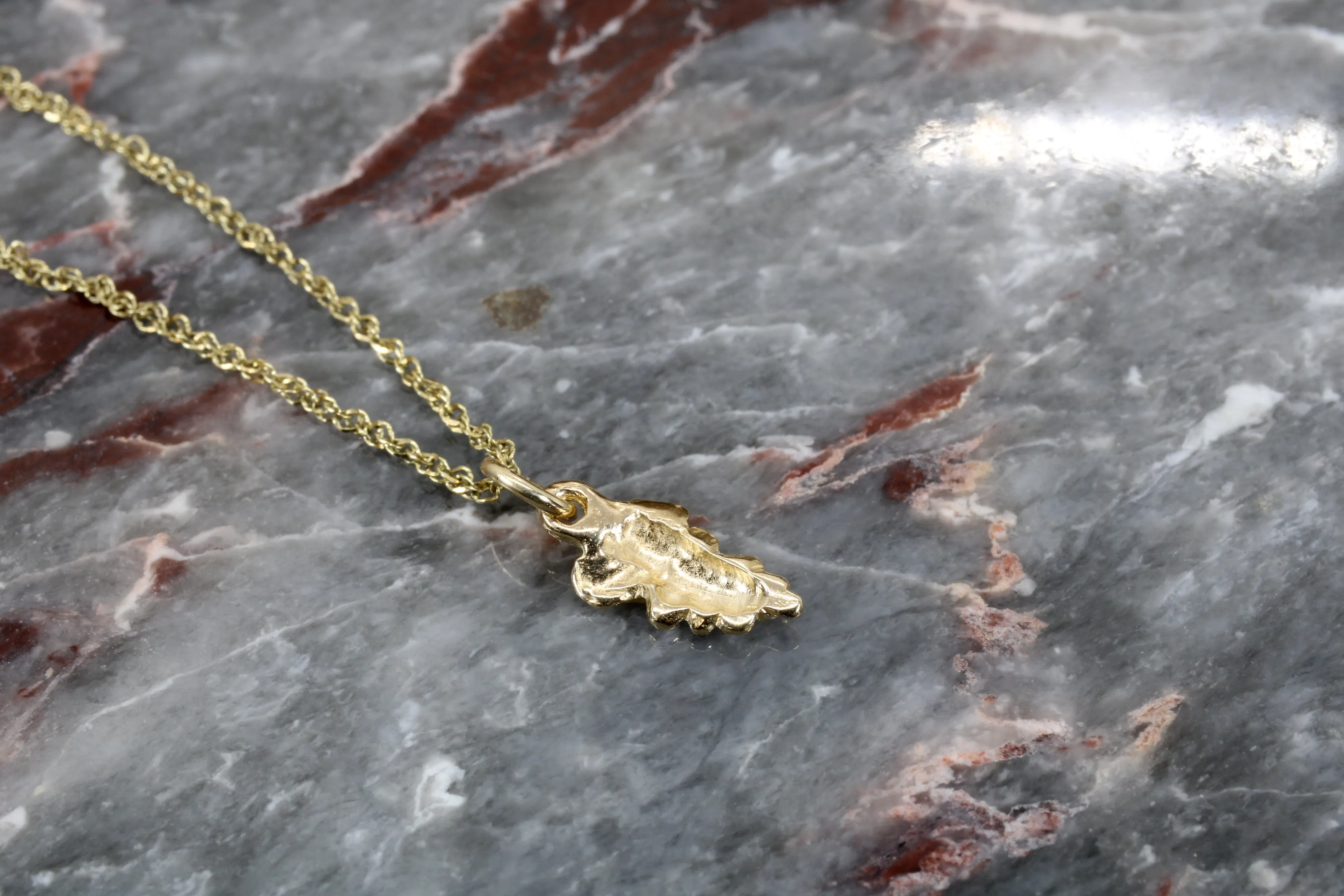Tiny Gold Grape Cluster Necklace made in solid 14kt gold for her