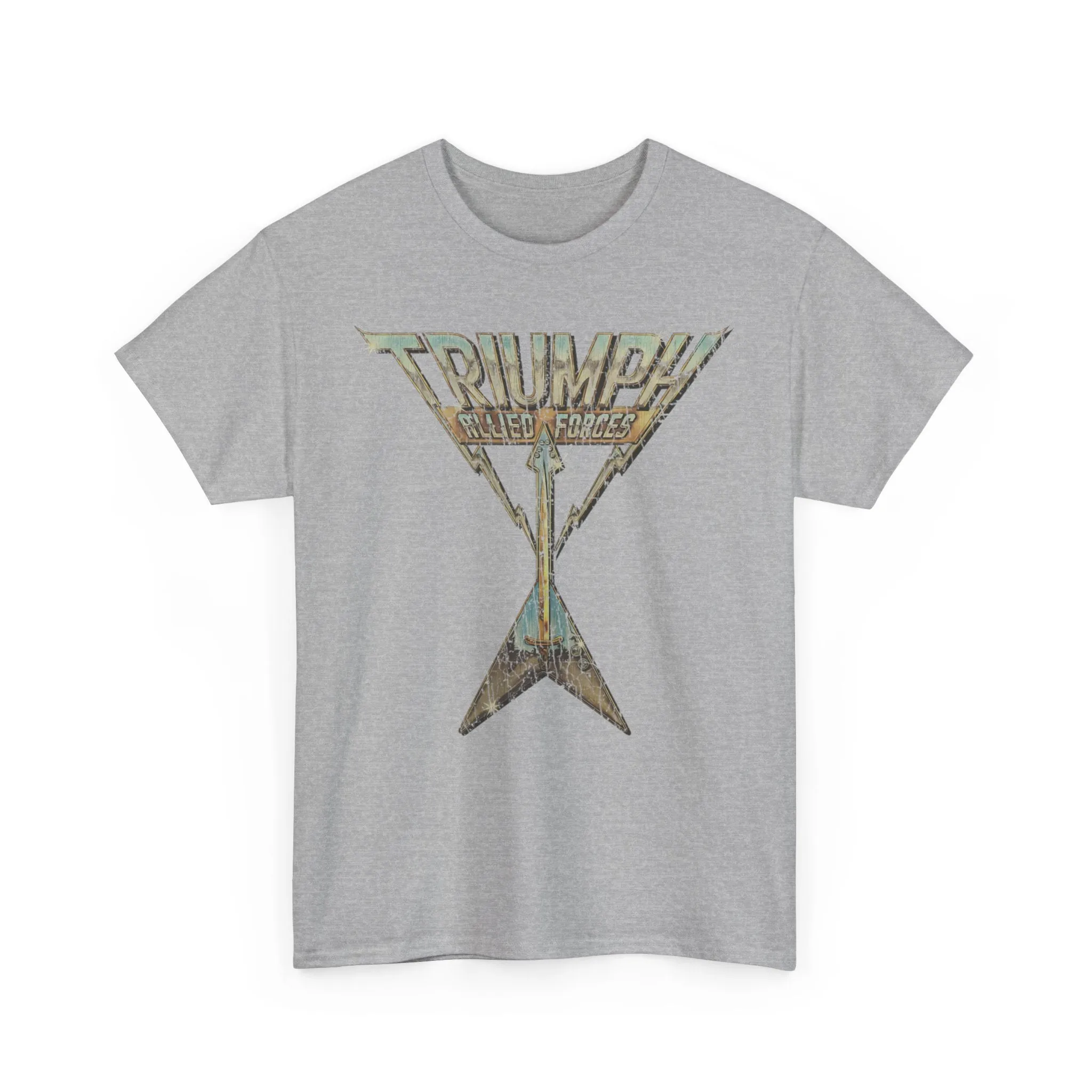 Triumph Allied Forces Canadian Music Rock Band T-shirt