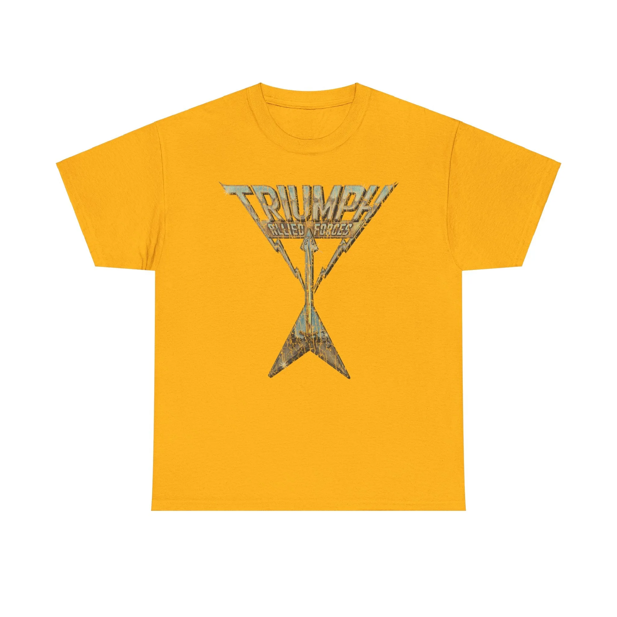Triumph Allied Forces Canadian Music Rock Band T-shirt