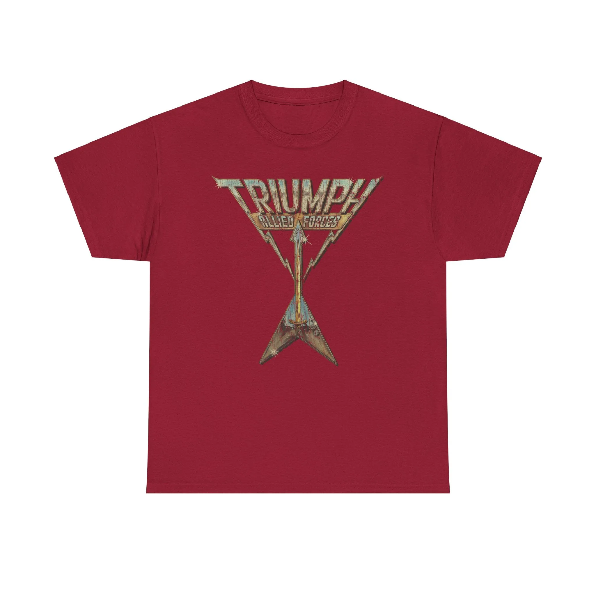 Triumph Allied Forces Canadian Music Rock Band T-shirt