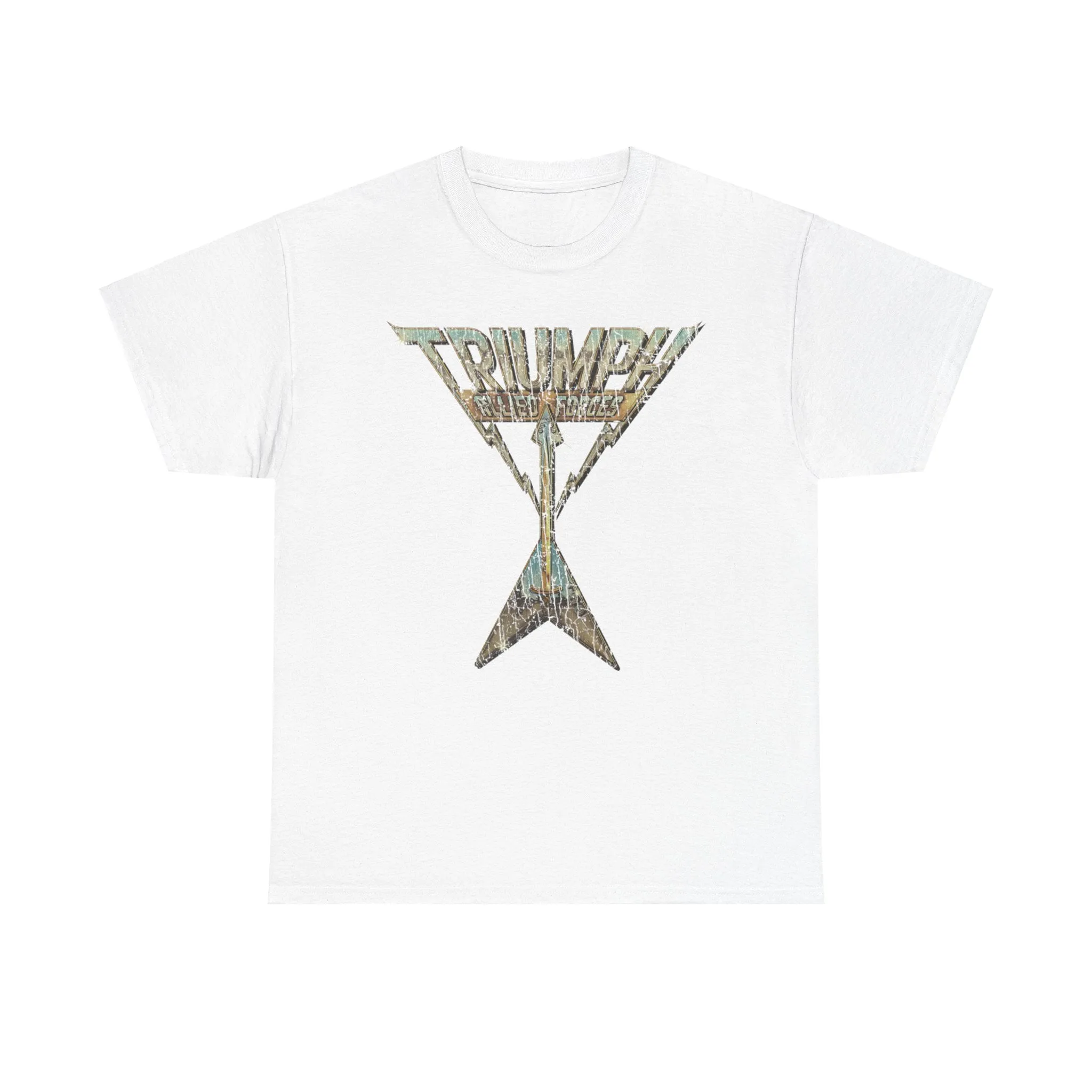 Triumph Allied Forces Canadian Music Rock Band T-shirt