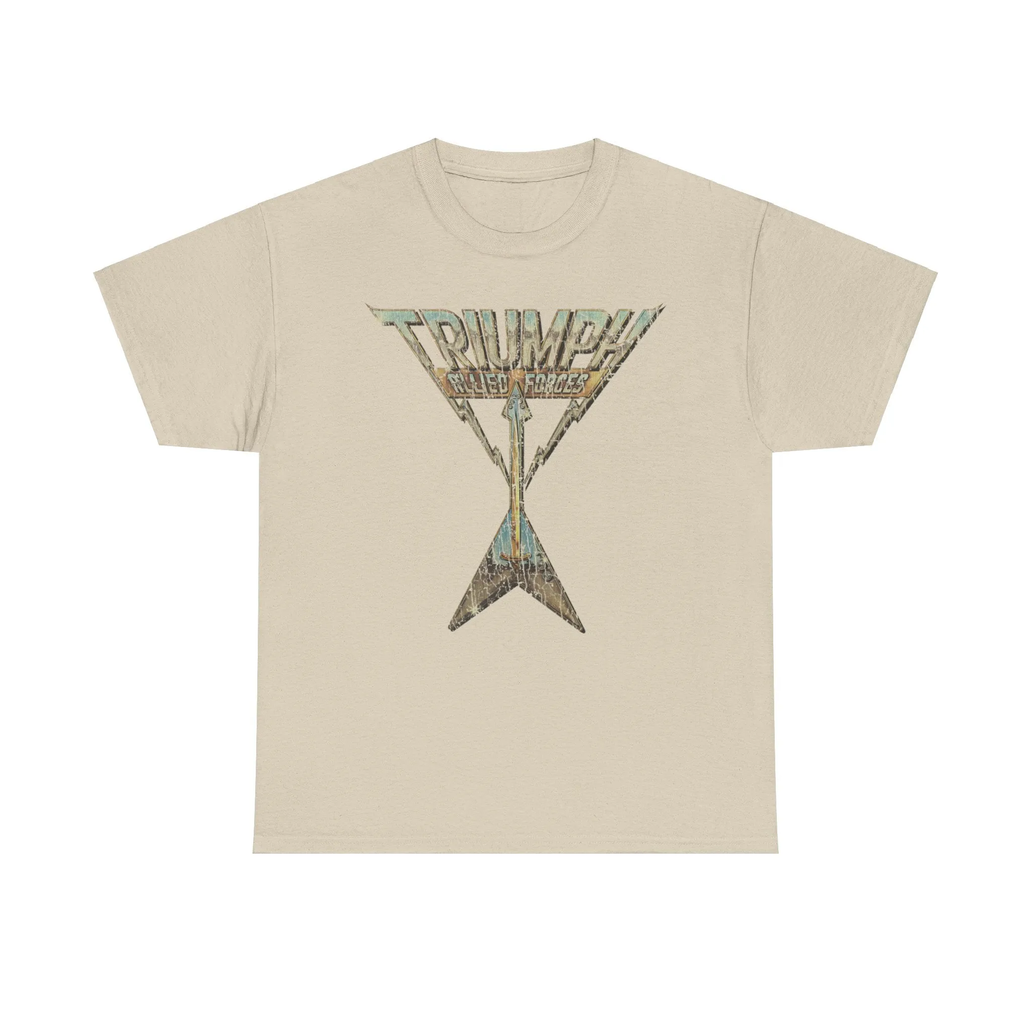 Triumph Allied Forces Canadian Music Rock Band T-shirt