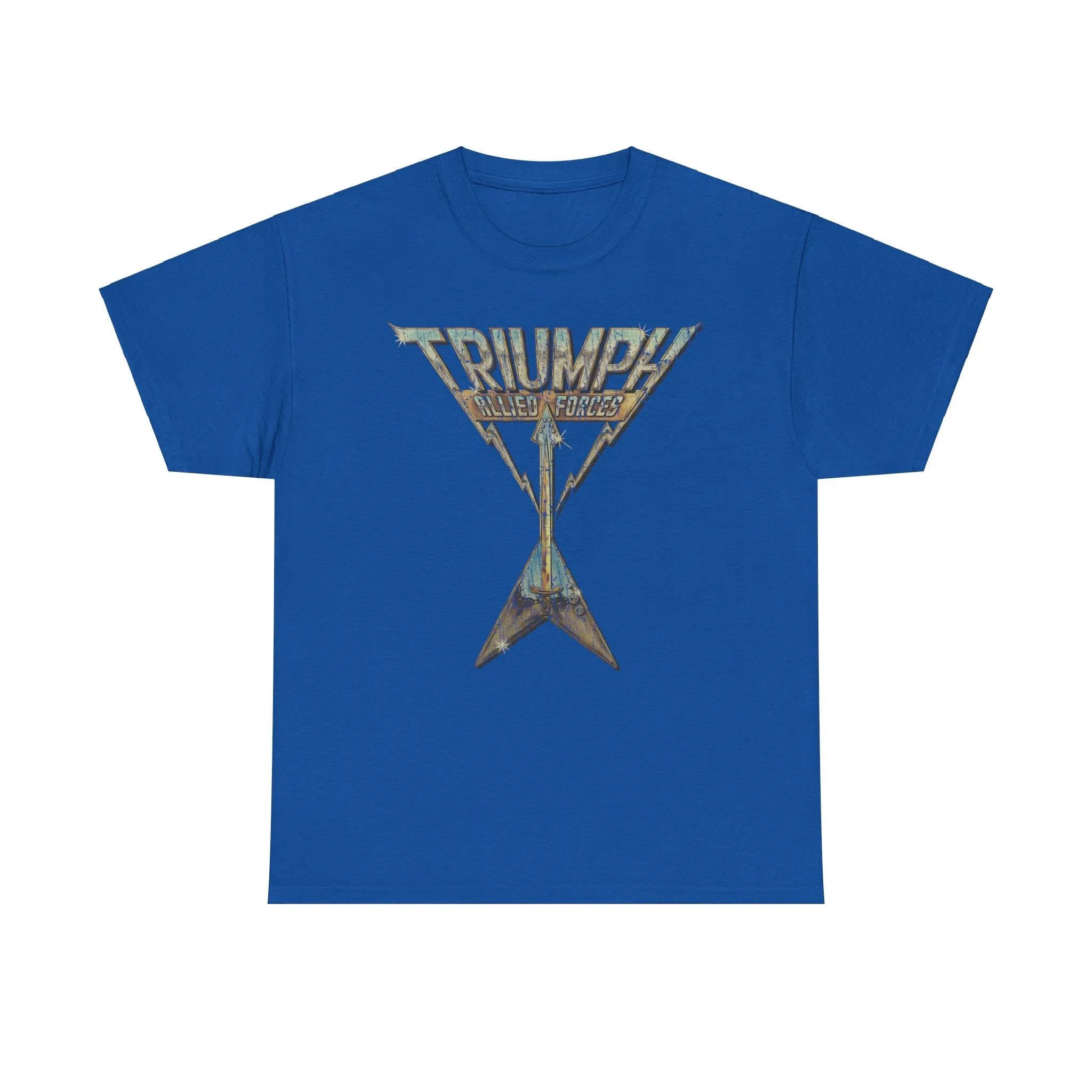 Triumph Allied Forces Canadian Music Rock Band T-shirt