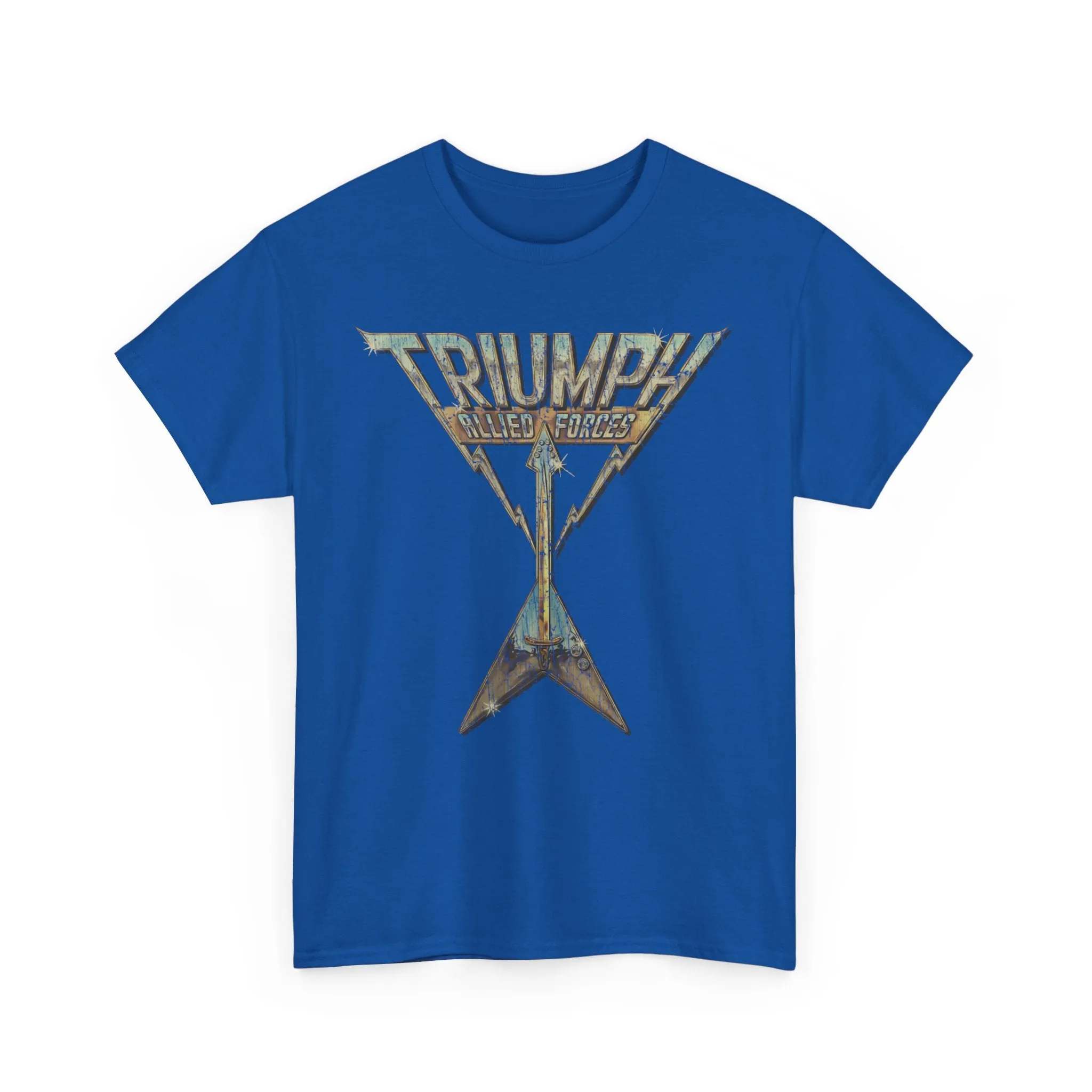 Triumph Allied Forces Canadian Music Rock Band T-shirt