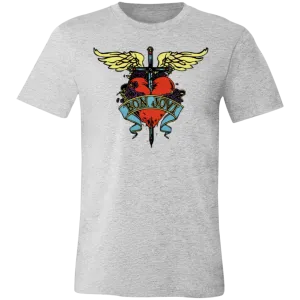 Vintage Bon Jovi Tee - Classic Rock Band - Bella   Canvas