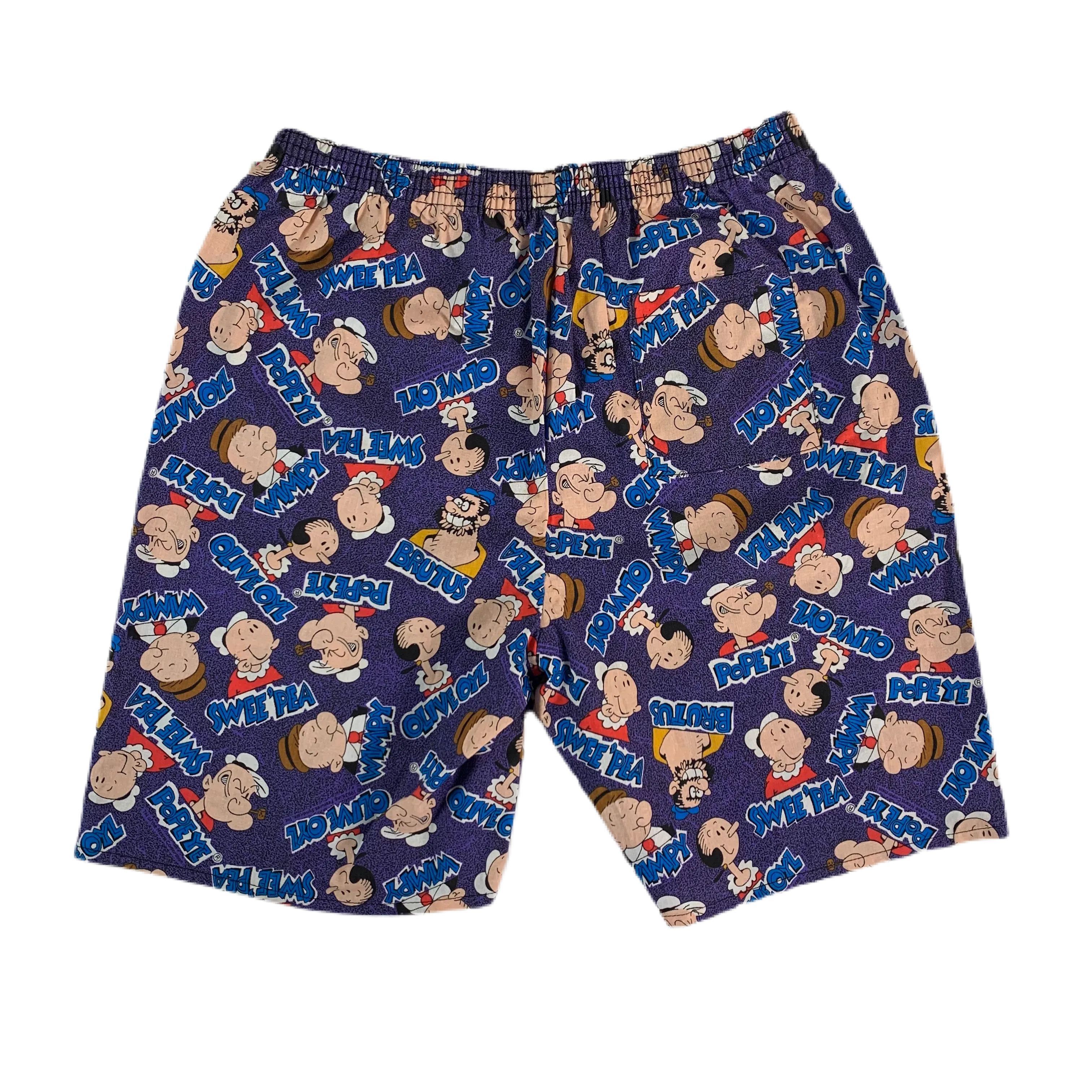 Vintage Popeye "King Features Syndicate" All Over Print Shorts