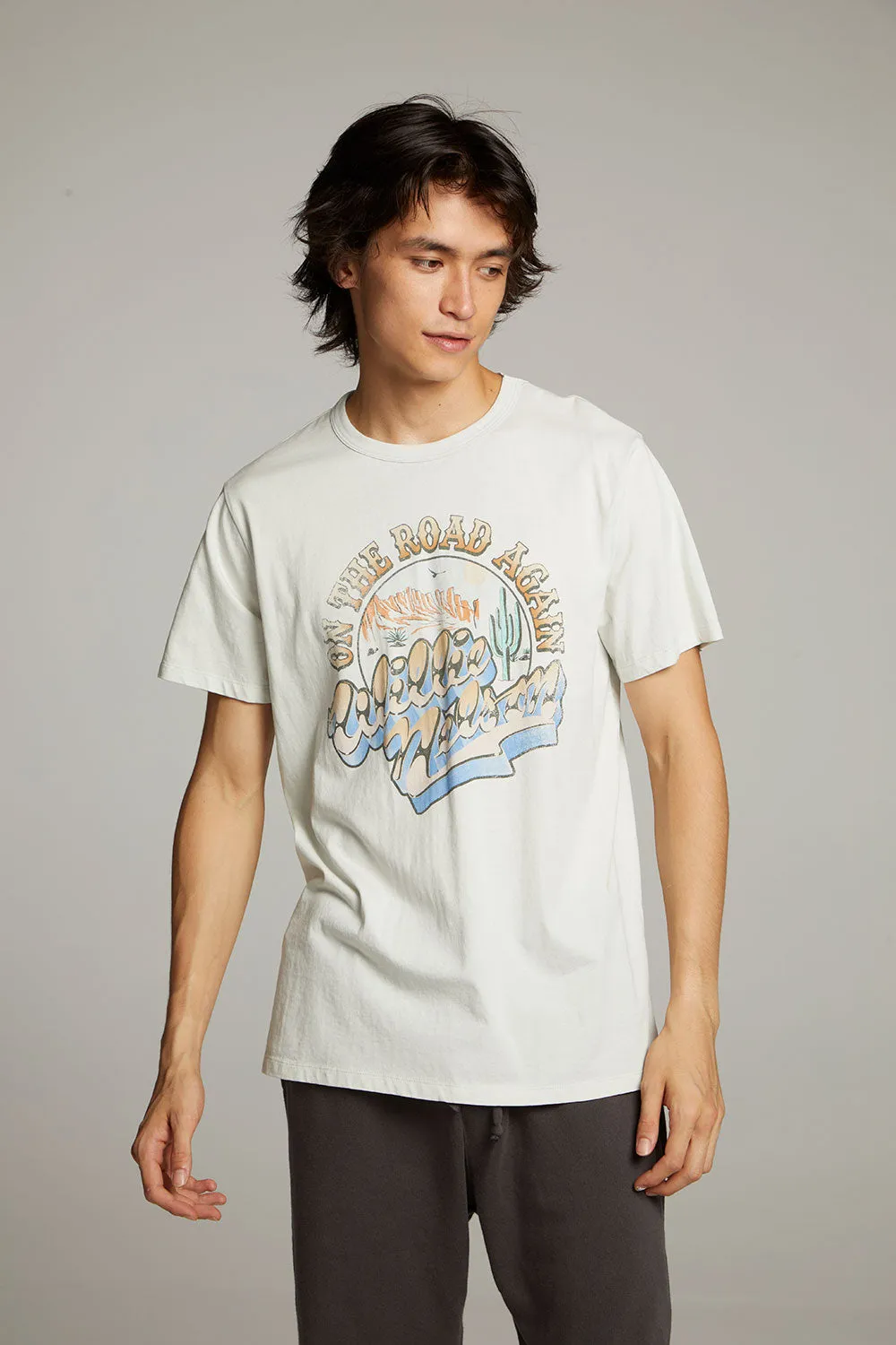 Willie Nelson On The Road Again Crew Neck Tee