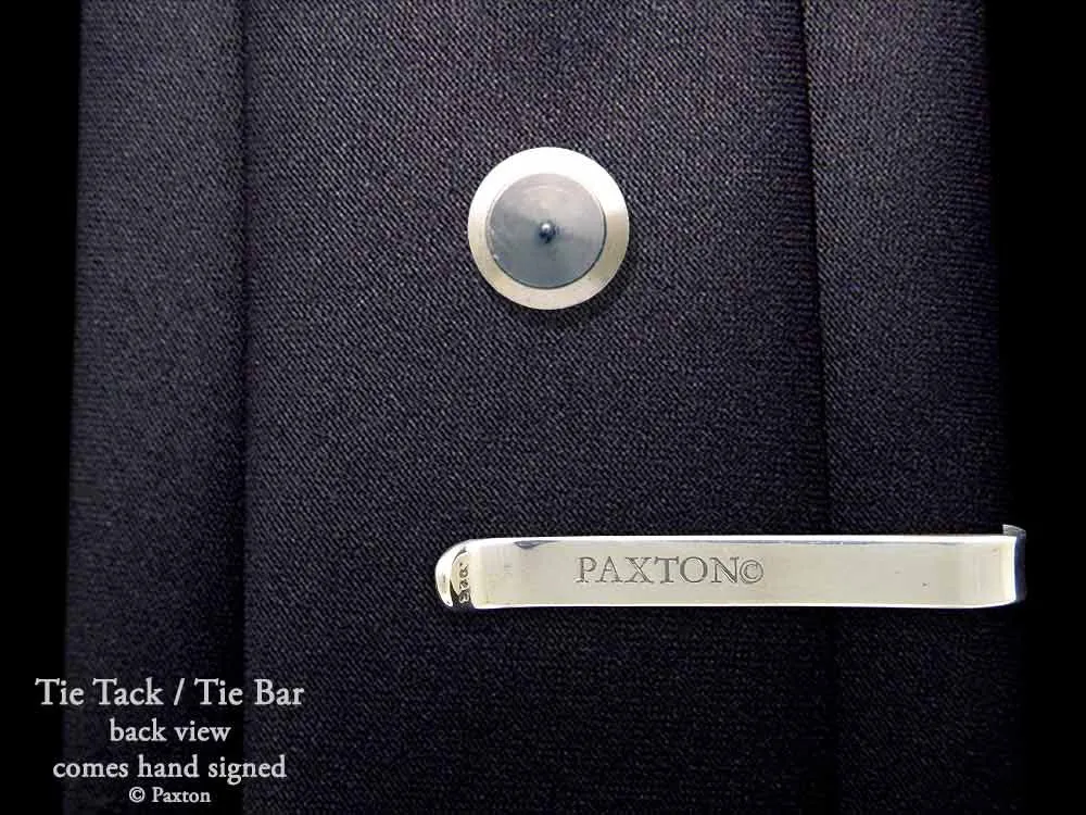 Wine Grapes Tie Tack or Grape Bunch Vine Tie Bar / Tie Clip Sterling Silver