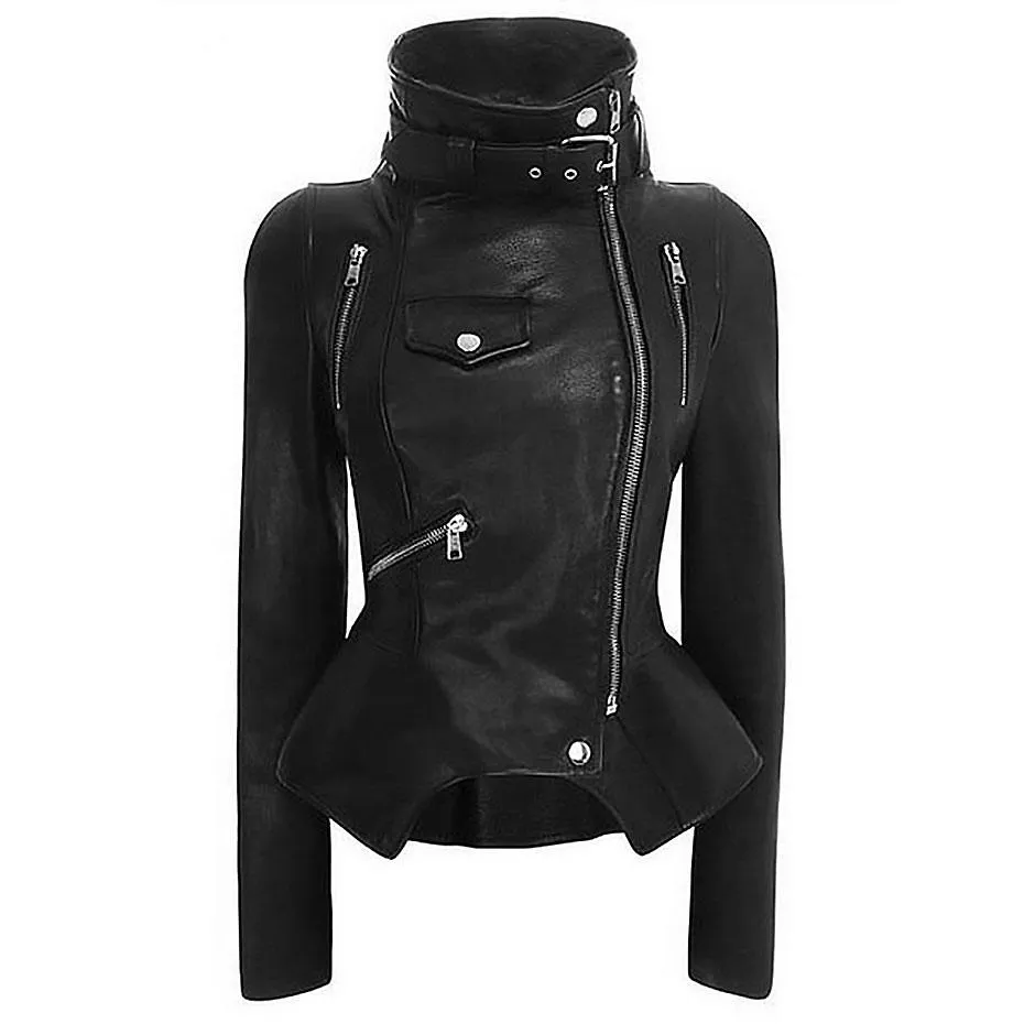 Women Motorcycle Jackets / What to Wear to a concert / Rock Style Black Jacket