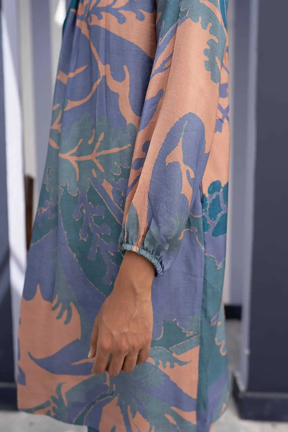 YAM   I  Galera  BORNEO KURTA SET 2  (KURTA & PANTS) SILK MULTI YAMBILLIE32